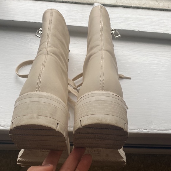 Dolce Vita Ivory Lottie Combat Boots - Picture 14 of 17